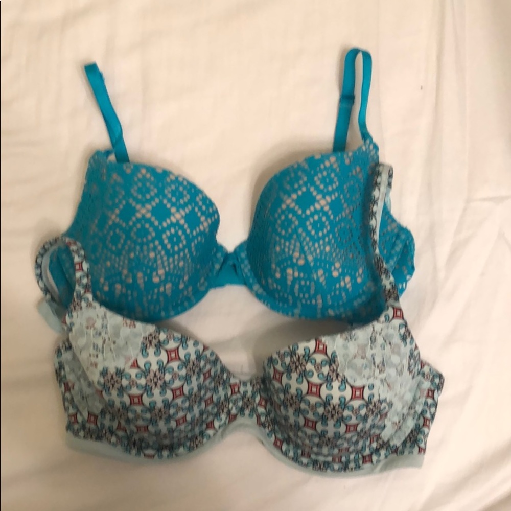 Victoria Secret Lined Demin Bras